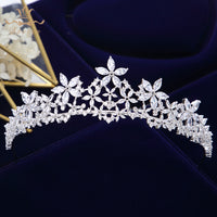 Elegant Brides Zircon Crown Headpieces Crystal Tiaras Headbands Evening Hair Accessories asw2376