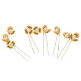 5 pics Gold color Pearls Hairpins Gold Hair Sticks