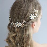 3 pics/set Handmade Brides Barrettes and Hairpins Crystal Headbands Wedding Hair Jewelry