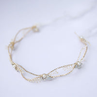 Gold Brides Long Hairbands Rhinestones Headbands Bridal Crystal Hair accessory