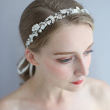 Elegant Leaves Bridal Crystal Hairbands Headpiece Tiaras Wedding Hair Accessories D2310