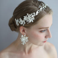 European Leaves Brides Tiaras Headpieces set Crystals Bridal Hairpins Wedding Hair Accessory D2330