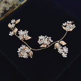 Lovely Gold Leaves Brides Tiaras Headbands D2359