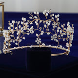 European Rhinestone Brides Tiaras Headbands with Earring