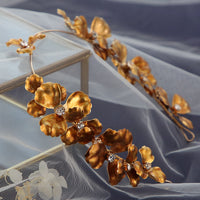 Baroque Gold Leaves Brides Tiaras Headbands G4207