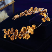 Baroque Gold Leaves Brides Tiaras Headbands G4207