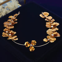 Baroque Gold Leaves Brides Tiaras Headbands G4207