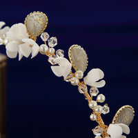 Retro Shell Flower Brides Tiaras Hairaband Flower Hairpins G4229