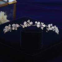 Soft CZ Zircon Crystal Tiaras Crowns Headpieces Wedding Hair Accessory