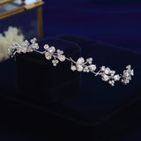 Soft CZ Zircon Crystal Tiaras Crowns Headpieces Wedding Hair Accessory