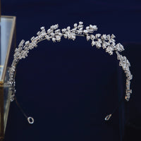 Gold/Silver Brides Zircon soft Hairbands Prom Headpieces