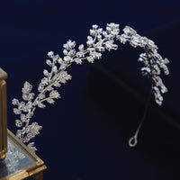 Gold/Silver Brides Zircon soft Hairbands Prom Headpieces