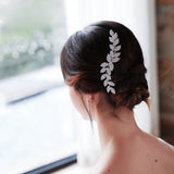 Simple Rose Gold/Silver Bridal Hair Combs Crystal Brides Sticks Wedding Hair Accessory HC0025