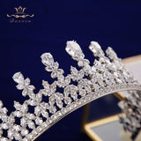 Fashion Silver/Gold Royal Zircon Brides Tiaras Crown Crystal Bridal Hairbands Headpiece TR0464