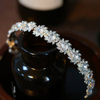 Korean Crystal Brides Headbands Mini Bridal Tiara Headpieces