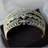 Gold/Silver Stunning Crystal Tiaras Crowns Headpieces Wedding Hair Accessory asw7210