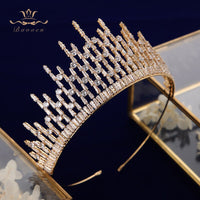 Oversize Sparkly Full Zircon Bridal Tiaras Headpiece Crystal Crowns Wedding Hair Accessory TR0462