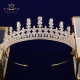 Fashion Silver/Gold Royal Zircon Brides Tiaras Crown Crystal Bridal Hairbands Headpiece TR0464