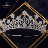 Royal Zircon Brides Tiaras Crown Crystal Bridal Hairbands Headpiece Prom Hair Jewelry TR0463