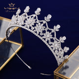 Fashion Silver/Gold Sparkling Zircon Brides Tiaras Crown Crystal Bridal Hairbands Headpiece TR0465