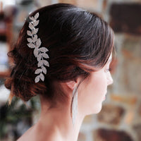 Simple Rose Gold/Silver Bridal Hair Combs Crystal Brides Sticks Wedding Hair Accessory HC0025