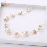 Sunflower Soft Brides Hairbands Long Wedding Hair Accessories Girls Party Dress Accessories