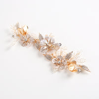 Gorgeous Bridal Hair Barrette Leaves Hairbands Rhinestone Hair Sticks Wedding Hair Accessories D2316