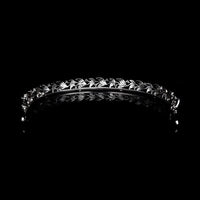 Simple plated Cubic Zircon Brides Tiaras Crowns Headpieces