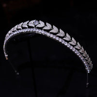 Simple Leaves Brides Tiaras Bridal Headdress Wedding Crowns  Headpieces