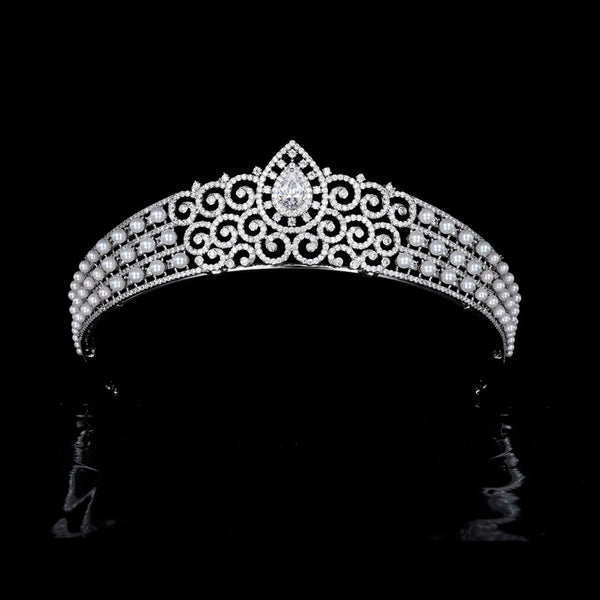 Royal Princess Tiaras Bridal Headdress Fashion Wedding Crowns