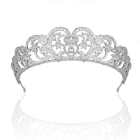 Princess Diana Full Zircon Tiaras Crown Silver Wedding Hair Accessories