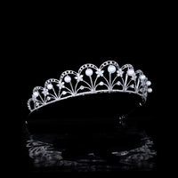 Princess  Pearls Tiaras Bridal Headbands Wedding Crowns Headpieces