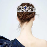 Gorgeous Blue Bridal Tiaras Hairbands Crystal Brides Headband