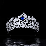 Gorgeous Blue Bridal Tiaras Hairbands Crystal Brides Headband