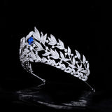 Gorgeous Blue Bridal Tiaras Hairbands Crystal Brides Headband