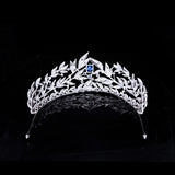 Gorgeous Blue Bridal Tiaras Hairbands Crystal Brides Headband