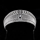 Great Oversize Cubic Zircon Brides Crowns Tiaras Wedding Headpieces Hair Accessories HT19047