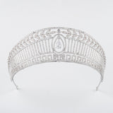 Great Oversize Cubic Zircon Brides Crowns Tiaras Wedding Headpieces Hair Accessories HT19047