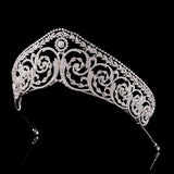 Royal Oversize Cubic Zircon Brides Crowns Tiaras Wedding Headpieces Hair Accessories HT19048