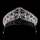 Royal Oversize Cubic Zircon Brides Crowns Tiaras Wedding Headpieces Hair Accessories HT19048