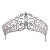 Royal Oversize Cubic Zircon Brides Crowns Tiaras Wedding Headpieces Hair Accessories HT19048