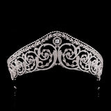 Royal Oversize Cubic Zircon Brides Crowns Tiaras Wedding Headpieces Hair Accessories HT19048