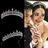 Simple Princess Cubic Zircon Brides Crowns Tiaras Wedding Headpieces Hair Accessories HT19049