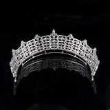 Oversize Brides Crown Tiara Sparkling Wedding Headbands Hair Accessories Evening Hair Jewelry HT19055