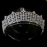 Oversize Brides Crown Tiara Sparkling Wedding Headbands Hair Accessories Evening Hair Jewelry HT19055