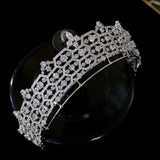 Oversize Brides Crown Tiara Sparkling Wedding Headbands Hair Accessories Evening Hair Jewelry HT19055