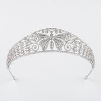 Retro Woman Cubic Zircon Brides Crowns Tiaras Wedding Headpieces Hair Accessories HT19059