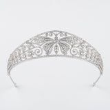 Retro Woman Cubic Zircon Brides Crowns Tiaras Wedding Headpieces Hair Accessories HT19059