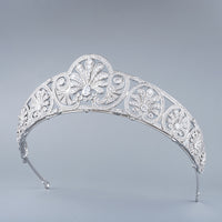 Gorgeous Bridal Cubic Zircon Brides Crowns Tiaras Wedding Headpieces Hair Accessories HT19062