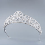 Gorgeous Bridal Cubic Zircon Brides Crowns Tiaras Wedding Headpieces Hair Accessories HT19062